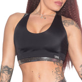 Valencia Eco Crop Top - Black